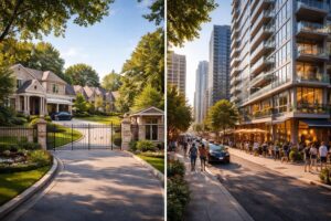 explore the pros and cons of living in a gated community versus a downtown condo to discover which lifestyle suits you best.