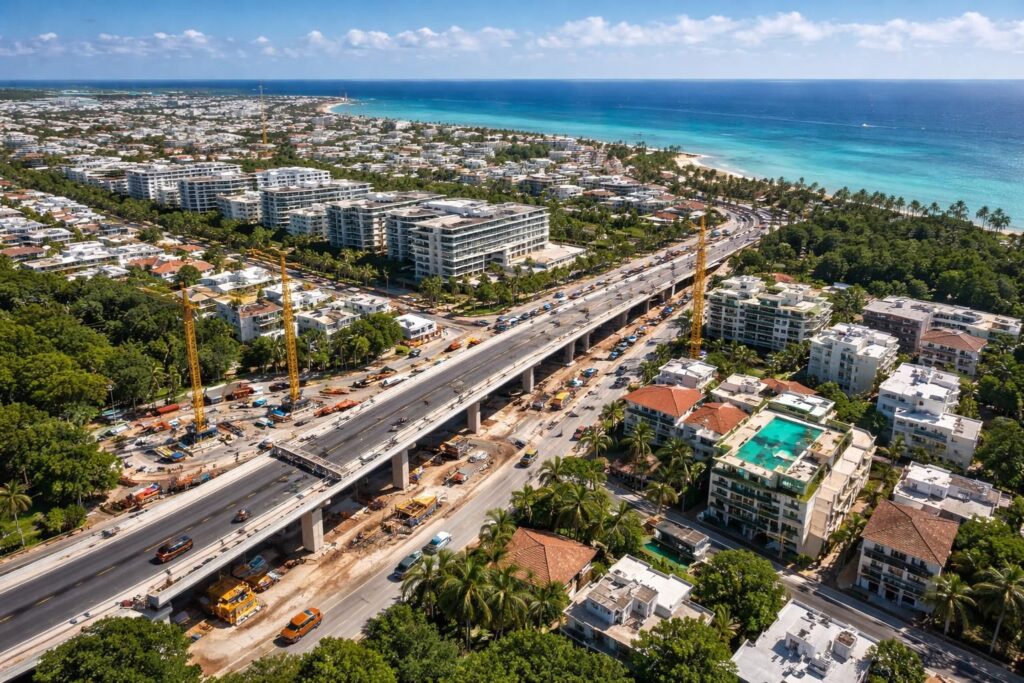 How infrastructure projects are influencing property values in Playa del Carmen